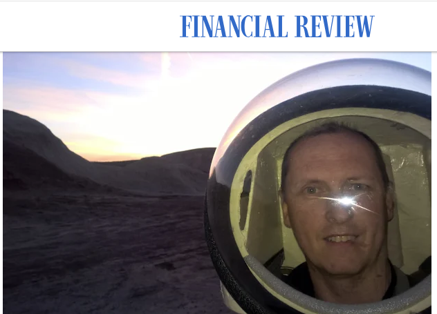 Shane Usher on a visit to the Mars Desert Research Station in Utah in 2019.